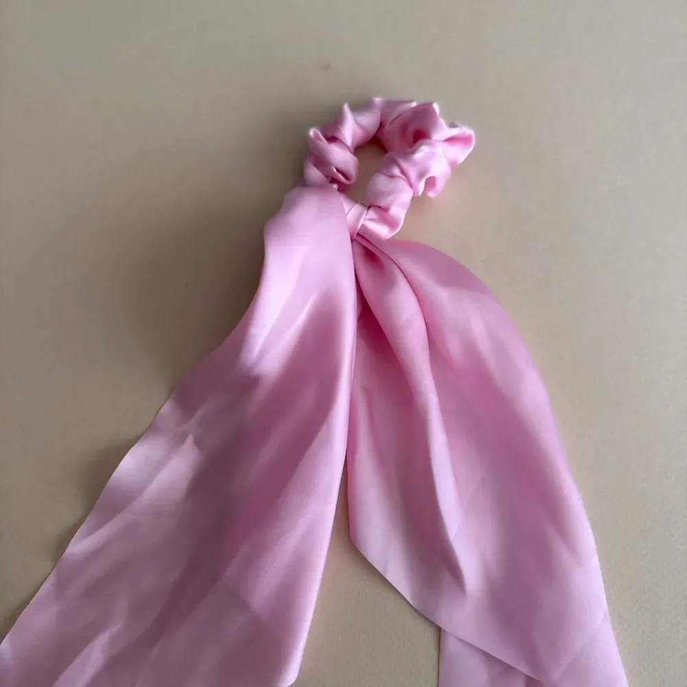 Elegant Pink Hair Scrunchie K79